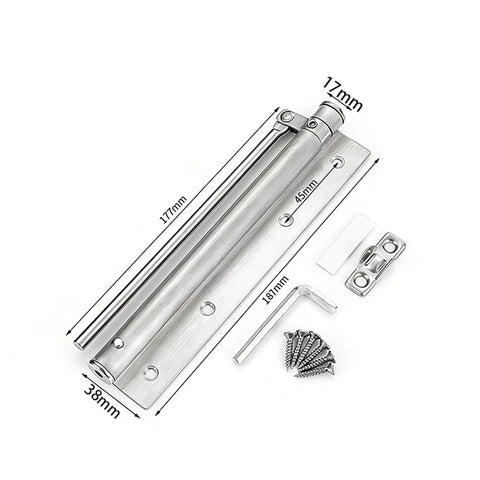 Heavy Duty Adjustable Door Closer With Soft Close Spring Adjustable Closing Speed Large 17cm Arm Built Tough For High Traffic Doors kit