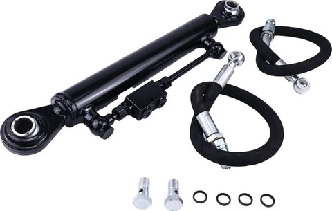 Adjustable Cat 2-2 Hydraulic Top Link With Locking Block, Includes Two Hoses And Two Way Check Valve Hydraulic Cylinder, Rugged Workhorse