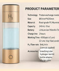 Hydrogen Water Bottle Generator Gives You Up To 4500ppb High Concentration With SPE PEM Dual Chamber Tech Inhaler And Breathing Tube