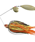 Reed Runner Tandem Spin Premium Spinner Baits For Freshwater Lures That Catch Bass Pike And Musky White Shad 3/8 Oz