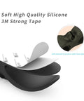 Four Pack Cord Organizer For Appliances And Kitchen Cords with high-temp silicone and 3M tape, close-up of adhesive back
