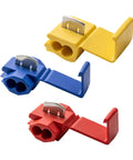 60 Piece Solderless Quick Splice Wire Connectors Set For 22-10 AWG Wiring Lock Snap Electrical Connectors in red, blue, yellow