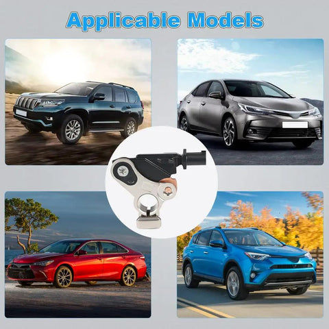 Premium Battery Current Sensor Fits Toyota Yaris 2016 Through 2021, showcased with various compatible car models.