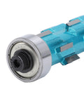 Sturdy 1/2In Shank Carbide Double Bearing Flush Trim Router Bit With 3/4In Cutting Diameter For Smooth Woodworking And Pro Finish Work close-up view of bearing and shank