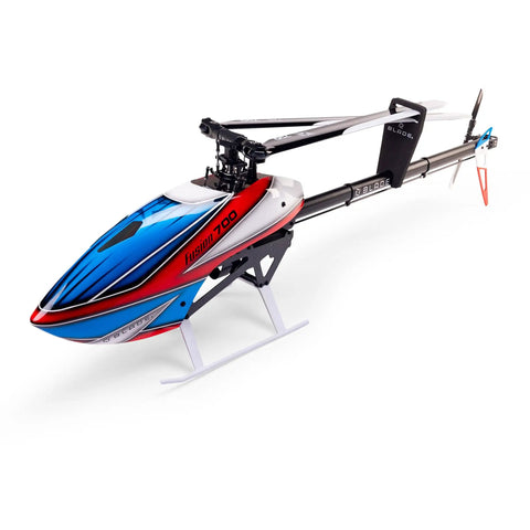 Fusion 700 Kit High Performance Super Combo With Carbon Fiber 700mm Main Rotor And 105mm Tail Blades, side angle view