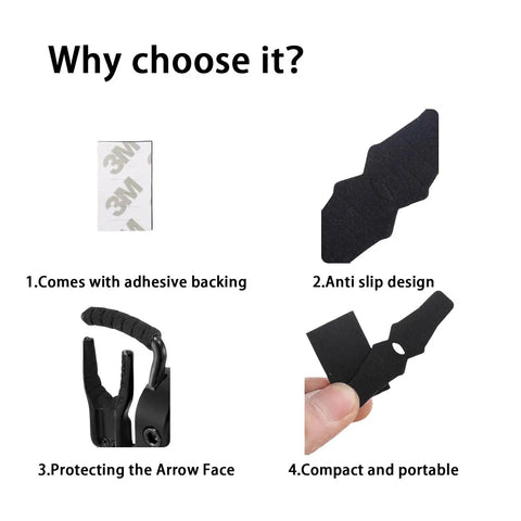 Anti Slip Arrow Rest Sticker Kit For Compound Bows Drop Away Archery Felt Tape Set with adhesive and anti-slip design