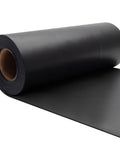 Top Shelf Epdm Rubber Roofing And Waterproofing Membrane Featuring 27.5 Mil Thickness rolled out, showcasing 15 feet by 20 inches black rubber sheet.