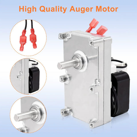 PU-047040 Auger Motor 1 RPM Counter Clockwise Drop In Replacement For Englander 25-PDVC 55-SHP10 25-PDV Pellet Stoves Two Pack
