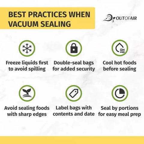 Best practices for using 100 Count Pre Cut 4x6 Vacuum Sealer Bags 4 Mil Commercial Grade BPA Free Beefy Durable Compatible With FoodSaver And Most Clamp Style Machines Great For Freezer Storage And Everyday Meal Prep.