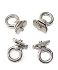 Heavy Duty Stainless Steel Shoulder Eye Bolts 4 Pack With Washers Nuts And Slot Nuts For Tie Down Anchoring And Lifting Rings Threaded Eyebolts Multi Function Kit Model 2