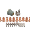 Ultimate 22 Piece Plasma Cutting Consumables Kit For IPT-60 PT-60 And IPT-40 Torch Heads with electrodes and nozzles.
