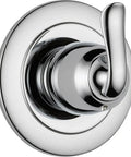 Linden Single Handle Shower Diverter Trim Kit In Chrome Finish For Easy Valve Swaps with smooth water control and modern curves