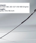 Flexible Oil Dipstick For Chevy Small Block V8 Engines 265 283 305 327 350 383 400, Replacement Oil Level Indicator, black