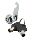 Hefty 20mm Thread Tubular Cam Lock Keyed Alike With Two Quincunx Keys Slick Zinc Alloy Hardware For Drawers Cabinets And Desk Tight Fit Silver Tone Finish