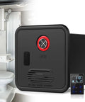 Heavy Duty Road Ready 12 Volt Tankless Water Heater For Campers And Trailers At 55000 BTU Beast Mode Instant Hot Water System view with control panel.