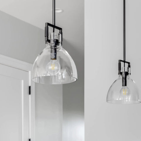 G25 LED Filament Vanity Bulb 40W Equivalent, 500 Lumens, 2700K Warm White, E26 Edison Base in pendant lights