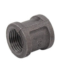 10 Pack Black Malleable Iron Pipe Fittings One Half Inch Couplings For DIY Pipe Furniture And Industrial Plumbing Projects Heavy Duty
