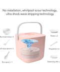 No Brainer Portable Countertop Dishwasher For Small Kitchens 6 Place Setting Compact Mini Sink Washer with dishware and water action