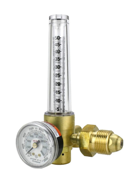 Flowmeter Regulator For Argon And Argon CO2 And Helium For TIG And MIG Welders Model GRF400 580 With CGA 580 Inlet Connection