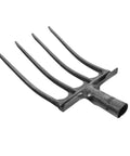 Beefy Heavy Duty Four Prong Steel Pitch Fork Head For Garden Digging And Soil Loosening Aeration And Ground Prep Durable Rake Attachment