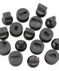 Hydraulic Slotted Die Set for CH60 Punching Machine with die sizes from 5.5x20mm to 14.5x22mm for accurate sheet metal cutouts