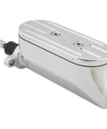 Built Tough Electric Brake Booster And Master Cylinder Kit For Front Rear Disc Brakes Featuring Twelve Volt Hydraulic Muscle, polished housing.