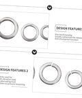 600 Pcs Stainless Steel Spring Lock Washers Set for Vibration Resistance in Automotive Electrical Applications, Heavy Duty Split Lock Washers Kit for Quick Fixes and Long Lasting Hardware Solutions, stainless split rings