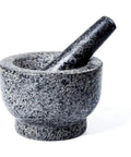 Mortar And Pestle Set Granite Spice Grinder 2 Cup Capacity With Anti Scratch Slip Base Kickin Easy Garlic Pepper Grinding