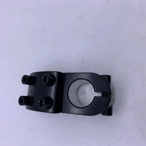 Top view of ultralight aluminum 28.6mm stem for 1 1/8 inch road and BMX bikes, 22.2mm handlebar clamp, short stem replacement.