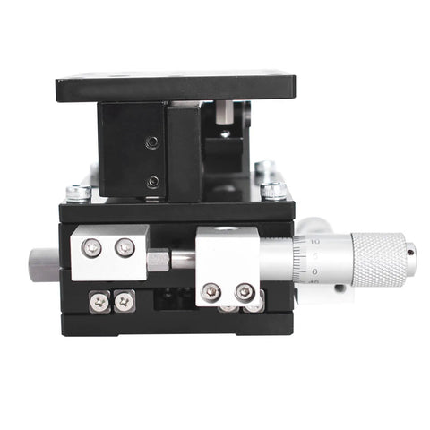 60 X 60mm XYZ 3 Axis Linear Stage With Manual Sliding Table For Optical Lab Precision Measurement, Aluminum Alloy Build