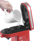 Compact Single Cup Coffee Maker For Home Use With Capsule Pods And Espresso Style Brew, Fast High Pressure Pump, Red EU Plug