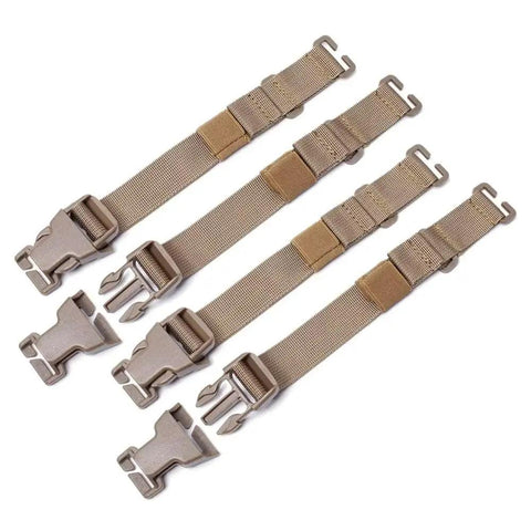 Heavy Duty 1000D Nylon Backpack Straps With Quick Release Buckles Adjustable Camping Gear Tension Straps Universal Fit 4 Pack