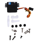 Heavy Duty 22G Digital RC Servo With Solid Metal Gears Brings Hella Smooth Steering Precision Rock Solid Engineering Delivers Serious Grip Plus Lightning Fast 0.12 Second Actuation For 14209 And 14210 Scale Platforms with various installation accessories.