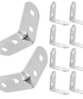 Stainless Steel Right Angle Corner Brackets For Wood 12 Pack L Shape Braces For Table Legs And Beds Heavy Duty DIY Reinforcement
