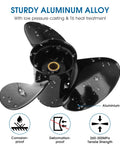 Upgrade Aluminum Boat Propeller Beefed Up Premium Marine Grade OEM Replacement 14.5 Diameter 19 Pitch For Volvo Penta SX Drive