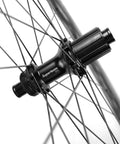 Close-up of Shimano hub from Tubeless Disc Brake Road Bike Wheelset 25mm Carbon 700c With 45mm 50mm 65mm Rim Options