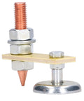 Heavy Duty Adjustable Magnetic Welding Support Clamp With N35 Strong Magnet Terminal Hold For Flat Or Curved Metal Surfaces and Ground Holder Tool that grips tight without slipping on the job.