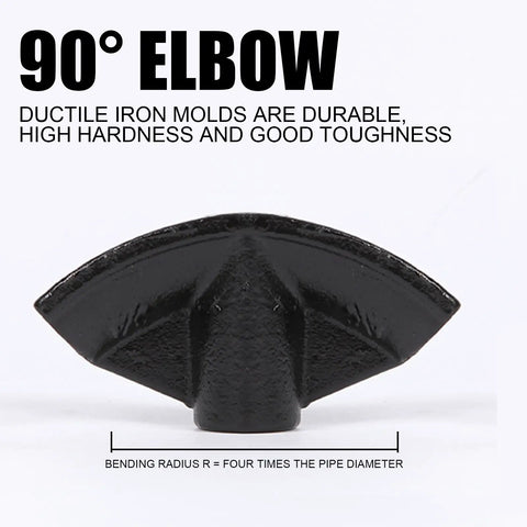 90-degree ductile iron elbow mold for Pro Grade Knuckle Buster Heavy Duty Manual Hydraulic Pipe Bender and Six Ton Tube Bender.