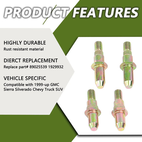 Door Hinge Pin And Bushing Repair Kit For Chevy GMC Trucks And SUVs 1999 2007 Restore Smooth Door Action On Silverado Tahoe