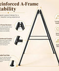 Heavy Duty Hammock Chair Stand 440 lb capacity foldable swing frame with triangular steel A-frame and rubber feet