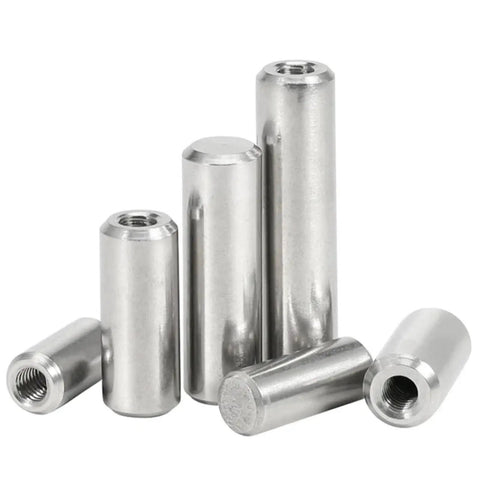 304 Stainless Steel Internal Thread Locating Dowel Pins Set With Single Hole For Precise Alignment Cylindrical Pin Dowels Five Piece Pack