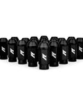 Aluminum Locking Lug Nuts Set With Black Finish M12x1.5 Thread 20 Pieces Lightweight One Piece 7075T6 Construction For Most Cars