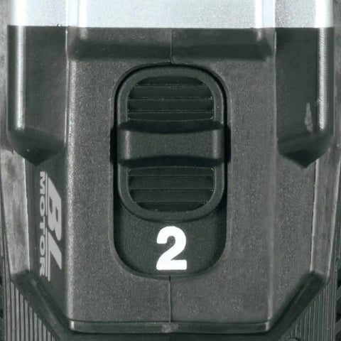 Close-up of the ergonomic switch on the 18V LXT Sub-Compact Brushless Drill And Impact Driver Go-To Combo Kit, 2-Piece Set.
