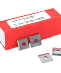 High Performance 12x12x1.5mm Carbide Insert With Four Cutting Edges And 35 Degree Cutting Angle Straight Hole Pack Of 10 For CNC Milling And Metalworking