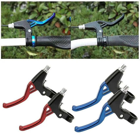 Heavy-Duty 4-Finger Aluminum Bike Brake Levers Set Universal 22mm Handlebar Fit For MTB BMX And Road Bikes Lightweight Durable