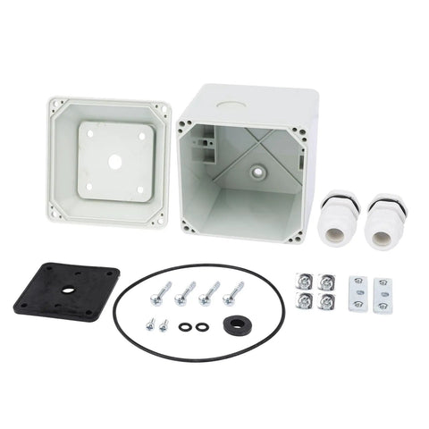 SZW26 20 4 L Cam Switch Enclosure Weatherproof Box with accessories, 3.15x3.15x3.62 inches for 20A industrial use