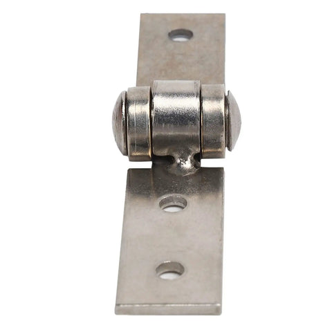 Stainless Steel Frameless Folding Window Hinge Heavy Duty Butt Hinge For Cabinet Doors Electrical Boxes And Furniture Accessories Polished Finish 8.6x2.3cm Easy Install front view