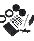 Head Up Wheel Upgrade Kit For 1x10 Off Road RC Cars With Wheelie Bar And Rubber Tire Skins Durable Plastic Columns And Stainless Steel Shaft