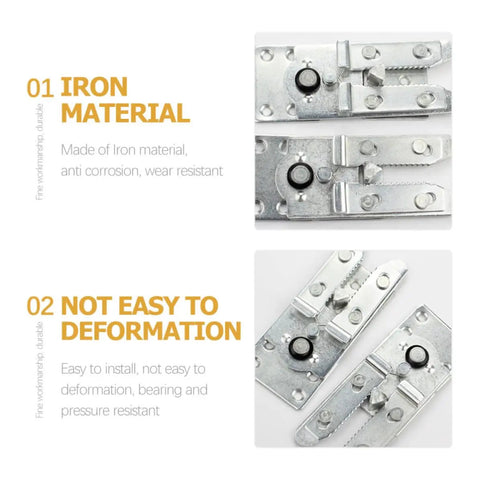 Heavy Duty Four Pack Sofa Connectors For Sectional Couches And Modular Sofas, Iron Furniture Clamps, anti-corrosion material