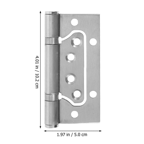 Thickened 4 Inch Stainless Steel Furniture Hinge With Bearing Workhorse Heavy Duty Cabinet Door Butt Hinge For Wooden Doors Two Pack